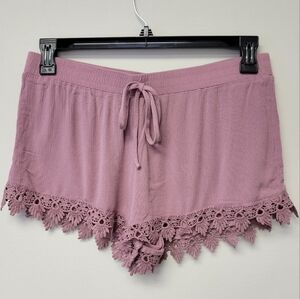 Breeze Ever Flowy Lace trim Short Pink Mauve XL